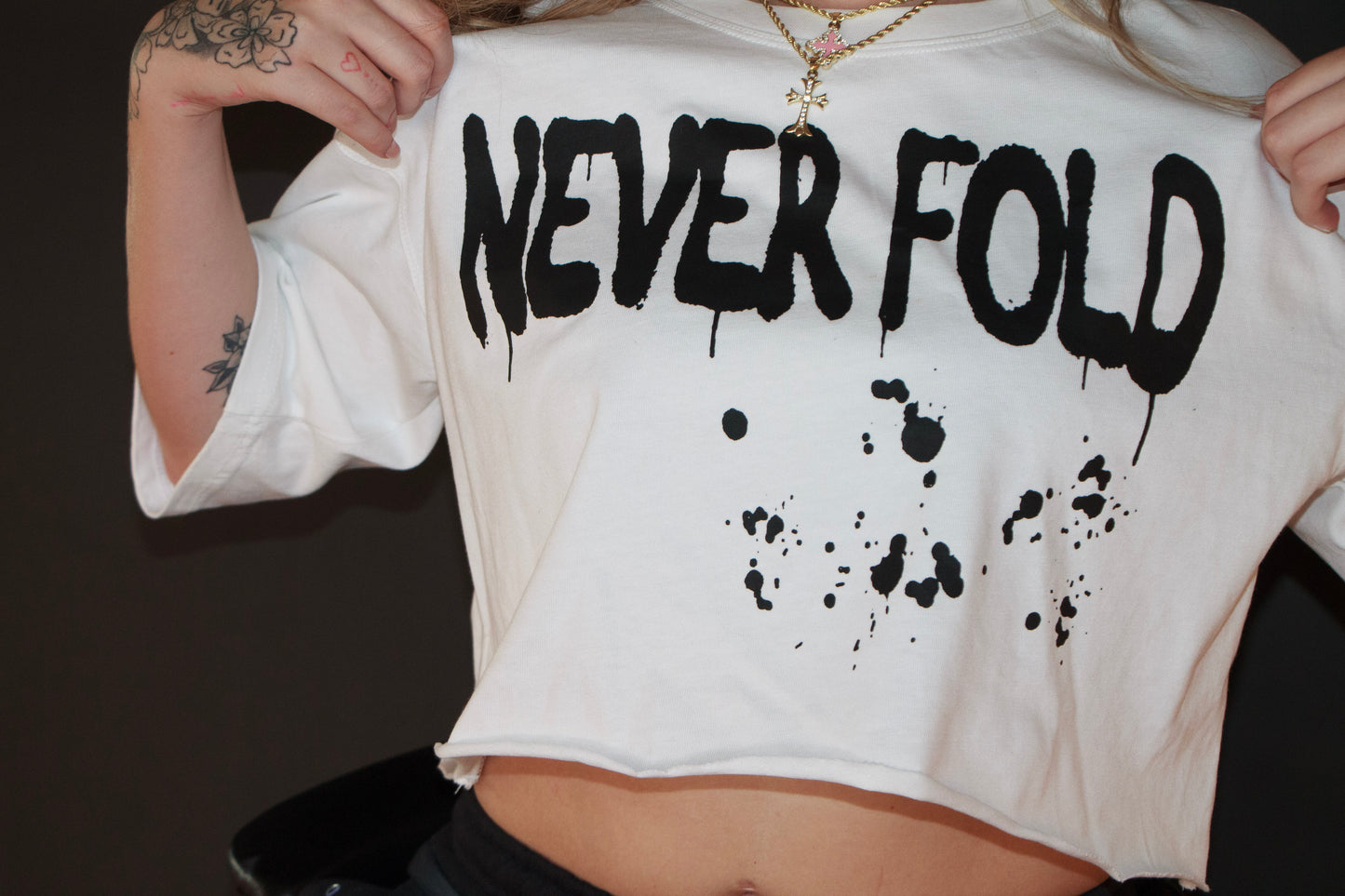 Never Fold Women Shirts "White/Black"