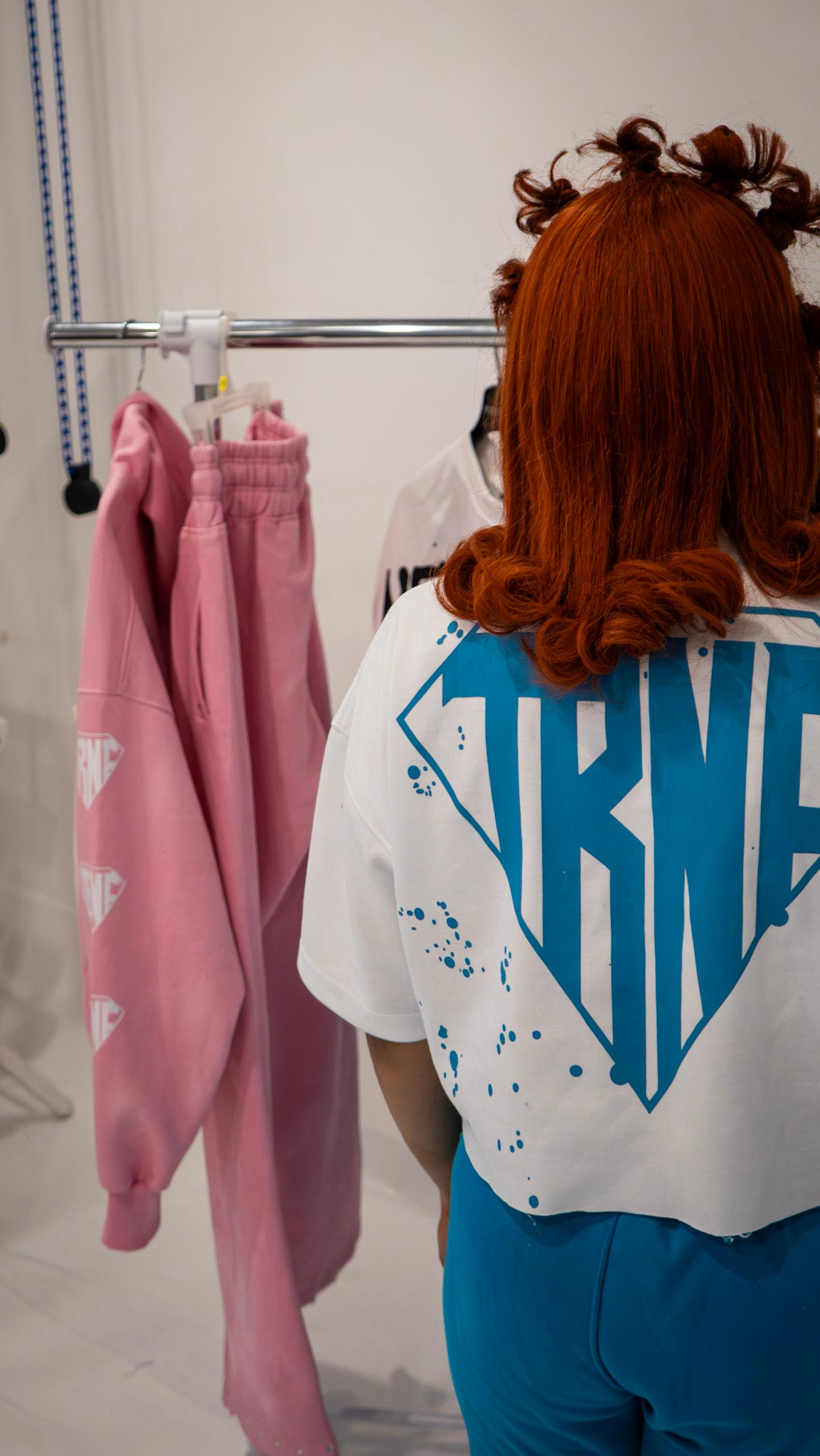 Never Fold Women Shirts "White/Sky Blue"