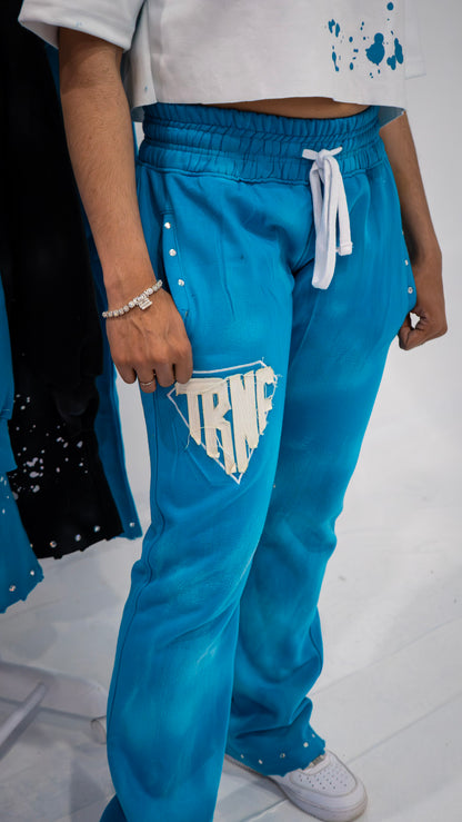 TRNF VOL.2 Rhinestone Flared Sweatpants