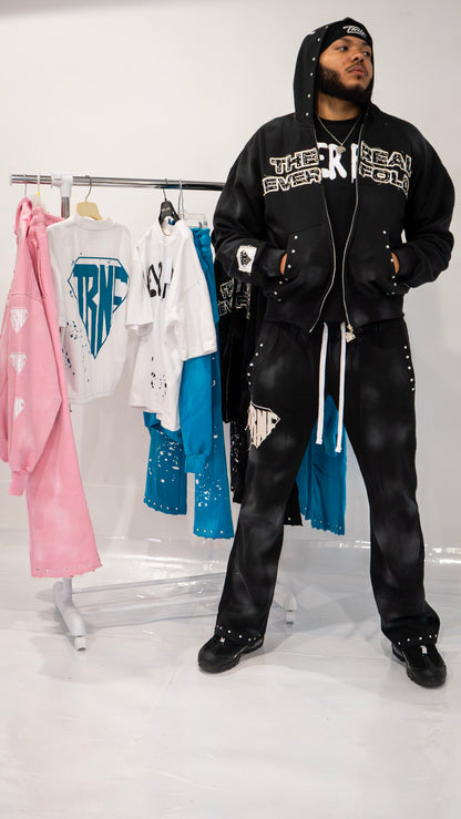 TRNF VOL.2 Rhinestone Flared Sweatpants